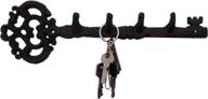 salome idea(tm large size antique vintage cast iron key rack: key shaped key holder for stylish wall organization (4-hook) логотип