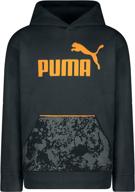 👦 puma детская толстовка с капюшоном из флиса в камуфляже логотип