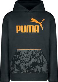 img 1 attached to 👦 PUMA Детская толстовка с капюшоном из флиса в камуфляже