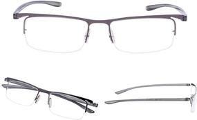 img 3 attached to Enhance Your Reading Experience with 3 Pack Half-Rim Reading Glasses