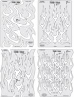 🔥 iwata-medea artool freehand airbrush templates, flame-o-rama mini series logo