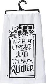 img 1 attached to 🍫 Primitives by Kathy: i'D Give Up Chocolate But I'm Not a Quitter Tea Towel – Find Yours Now!