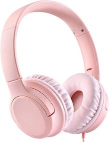 img 4 attached to 🎧 Wired Kids Headphones for School, Travel - Volume Limited Foldable Adjustable Headphones for Girls, Teens, Toddlers - Compatible with Cellphones, Tablets, PC