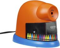 🖍 x-acto crayon pro electric crayon sharpener with safestart automatic motor - perfect for home or school use logo