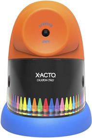 img 3 attached to 🖍 X-ACTO Crayon Pro Electric Crayon Sharpener with SafeStart Automatic Motor - Perfect for Home or School Use