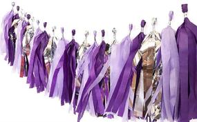 img 3 attached to 🎉 Purple Silver Birthday Party Decorations - Happy Birthday Banner for Women and Girls