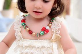 img 2 attached to 🎁 Charming Vcmart Girls Holiday Bubbegum Necklace Set: Perfect Gift in a Stylish Gift Box