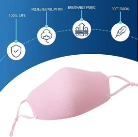 img 2 attached to 👍 Versatile Unisex Adjustable Face Mask - Reusable & Washable - Comfortable & Breathable Face Cover