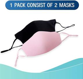 img 3 attached to 👍 Versatile Unisex Adjustable Face Mask - Reusable & Washable - Comfortable & Breathable Face Cover