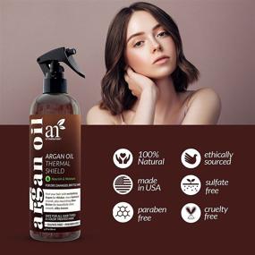 img 1 attached to 🔥 ArtNaturals Thermal Hair Protector Spray - Ultimate Heat Protectant with Argan Oil - Say Goodbye to Hair Damage and Split Ends!