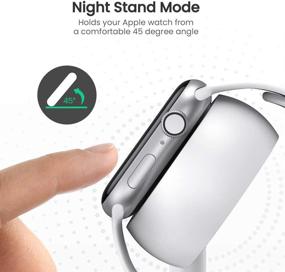 img 1 attached to 📱 UGREEN Apple Watch Desktop Charging Stand Holder with Night Stand Mode - Compatible for Watch Series 6 SE 5 4 3 2 1