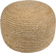 🛋️ artistic weavers ruiri woven texture pouf in khaki: stylish and versatile accent for any room logo