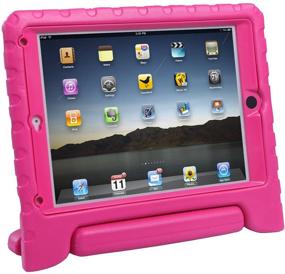 img 3 attached to HDE Case For IPad Air - Kids Shockproof Bumper Hard Cover Handle Stand With Built In Screen Protector For Apple IPad Air 1 - 2013 Release 1St Generation (Hot Pink)