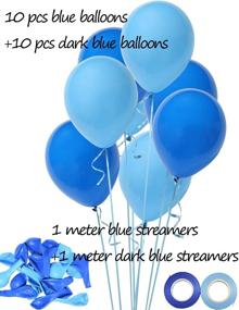 img 1 attached to 🎉 U-LIAN 1st Birthday Boy Decoration Set - Blue High Chair Banner, Glitter Cake Topper, Crown, Balloons & Streamers - Cat, Dog, Pet Boy Party Supplies