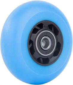 img 2 attached to 🛼 AOWESM Inline Skate Wheels 72mm 76mm 80mm for Outdoor Roller Blades and Inline Hockey - Replacement Wheels 85A (Set of 4 Wheels with ABEC-9 Bearings and Spacers)