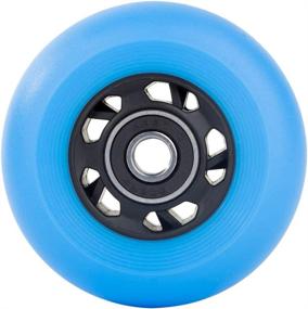 img 1 attached to 🛼 AOWESM Inline Skate Wheels 72mm 76mm 80mm for Outdoor Roller Blades and Inline Hockey - Replacement Wheels 85A (Set of 4 Wheels with ABEC-9 Bearings and Spacers)