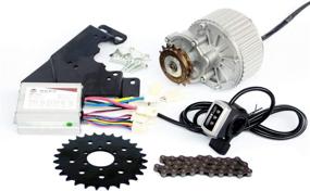 img 3 attached to 🚲 L-Faster 450W Bike Conversion Kit: 24V/36V Motor for Disc Brake Rotor, Left-Side Mount with Thumb Throttle - Ideal for Bicycle Motorization