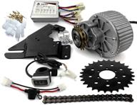 🚲 l-faster 450w bike conversion kit: 24v/36v motor for disc brake rotor, left-side mount with thumb throttle - ideal for bicycle motorization logo