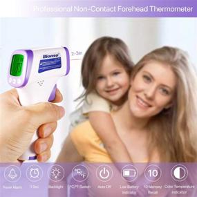 img 2 attached to Bionso No Touch Forehead Thermometer for Adults and Kids - Fast, Accurate, and Advanced Infrared Temperature Gun - Non Contact Digital Thermometer for Baby, Child, and Family - Fever Alarm Included