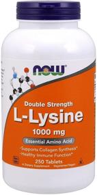 img 1 attached to NOW L Lysine Double Strength Tablets