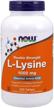 now l lysine double strength tablets logo