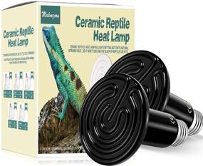 img 4 attached to 🔥 Ceramic Heat Emitter 150W - Makmzoon Ceramic Heat Bulb for Reptile Heat Lamp, Brooders, Chicken Coops, Chameleons, Turtles, Birds, Snakes - 2 Pack