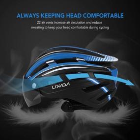 img 2 attached to 🚵 Lixada Adult Bike Helmet: Detachable Visor & Goggles for Ultimate Safety and Style in Mountain Biking