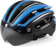 🚵 lixada adult bike helmet: detachable visor & goggles for ultimate safety and style in mountain biking logo