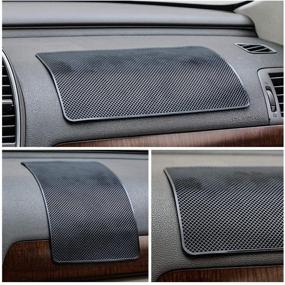 img 1 attached to 📱 DS.DISTINCTIVE STYLE Car Dashboard Mat: Extra Large Non-Slip Sticky Pad for Phones, Glasses, Keys - Anti Slip Mat with Adhesive