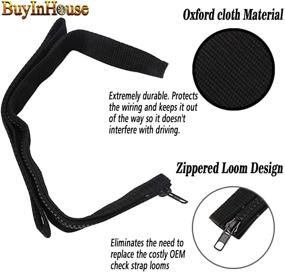 img 3 attached to 🚪 Enhanced Door Limiting Strap for Jeep Wrangler 2007-2020: Hinge Cloth Tape with Wire Protecting Harness - Adjustable Replacement Car Wiring Protector