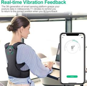 img 3 attached to 👨 Smart Posture Trainer: Pose Up Posture Corrector with Adjustable Angle, Hunchback Reminder, and Comfortable Upper Back Brace for Men and Women - XL Size (38"-48") - Promotes Pain Relief and Improved Posture