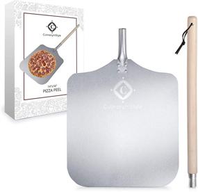 img 3 attached to 🍕 CulinaryInStyle Large Metal Pizza Spatula - 14"x16" Pizza Peel for Pizza Stone with Removable Long Handle - Aluminum Pizza Paddle and Bread Peel - Essential Pizza Tools and Metal Spatula