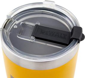 img 1 attached to DEWALT Stainless Steel Tumbler Review: Yellow, 30 Ounce Capacity, Durable & Reliable