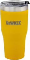 dewalt stainless steel tumbler review: yellow, 30 ounce capacity, durable & reliable logo