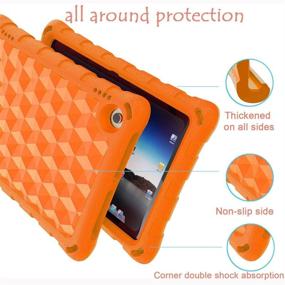 img 2 attached to 🧡 H D 8 Tablet Case, H D 8 Plus Tablet Case for Kids - 10th Generation, 2020 Release - Orange