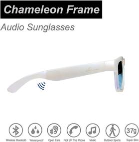 img 3 attached to 🕶️ OhO Audio Sunglasses: Voice-Controlled, Open-Ear Style for Music and Calls with Volume Control, Bluetooth 5.0, and IP44 Waterproof - Ideal for Indoor and Outdoor Use