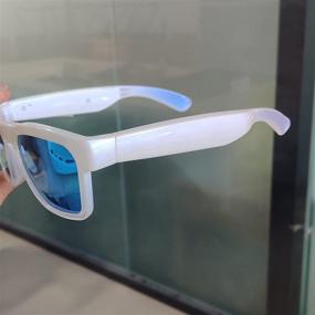 img 2 attached to 🕶️ OhO Audio Sunglasses: Voice-Controlled, Open-Ear Style for Music and Calls with Volume Control, Bluetooth 5.0, and IP44 Waterproof - Ideal for Indoor and Outdoor Use
