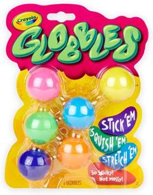 img 4 attached to 🌈 Crayola Globbles Squish Fidget Toys, Pack of 6