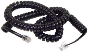 img 3 attached to 📞 Belkin F8V101-12-BK 12' Coiled Telephone Handset Cord - Black: Enhance Your Phone Experience