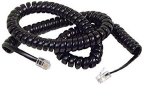 img 4 attached to 📞 Belkin F8V101-12-BK 12' Coiled Telephone Handset Cord - Black: Enhance Your Phone Experience