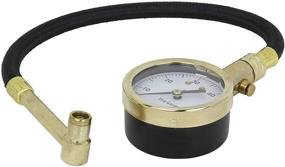 img 1 attached to 🔧 Accu-Gage RA60X (5-60 PSI) Right Angle Chuck Dial Tire Pressure Gauge: Enhanced with Hose and Standard Valve