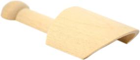 img 2 attached to 🥄 Perfectware PW Scoop 4-10 Mini Wooden Scoops - Pack of 10: Ideal for Various Uses with 0.25" Height, 0.25" Width, and 4" Length