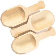 🥄 perfectware pw scoop 4-10 mini wooden scoops - pack of 10: ideal for various uses with 0.25" height, 0.25" width, and 4" length логотип