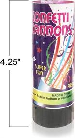 img 2 attached to ArtCreativity Confetti Cannons: Vibrant Set of 4 Party Poppers for Memorable Celebrations - Perfect for Weddings, Birthdays, Graduations, and Baby Showers - Safe and Fun Confetti Poppers for Kids