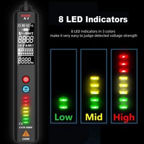 img 1 attached to 💡 BSIDE Voltage Tester - EBTN LCD Display - Non-contact Adjustable Sensitivity - Dual Range AC Voltage Sensor Pen - Live Wire Check Breakpoint Locate - Protect Case