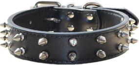 img 4 attached to Haoyueer Studded Leather Pitbull English