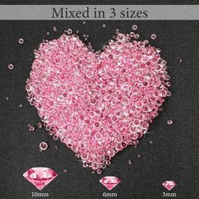 img 3 attached to 💎 Sparkling Pink Diamond Acrylic Gems - 8000-Piece Bling Table Scatter Crystals for Vase Filler, Wedding, Christmas & Birthday Decorations