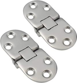 img 4 attached to 🚪 NRC&XRC Marine Grade CAST Solid 316 SS Mirror Polished Door Hinges - Marine Stainless Steel, Heavy Duty 66MM x 29MM (2.6" 1.2") Pair for Boat, RVs - Top Quality Hinges for Marine Applications!