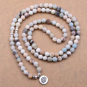 img 3 attached to 🧘 Enhance Self-Discovery: 108 Natural Beads Mala Yoga Bracelet with Divine Lotus Charm