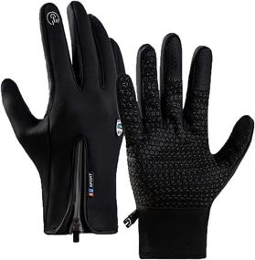 img 4 attached to 🧤 Ultimate Winter Gloves for Men & Women: Andyshi Outdoor Gloves—Windproof, Waterproof, and Touch Screen Compatible for Cycling, Phone Use, & More!